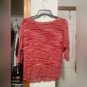 Red long sleeve work top